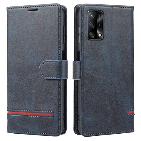 Coque Portefeuille Livre Cuir Etui Clapet SY1 pour Oppo A95 4G Bleu