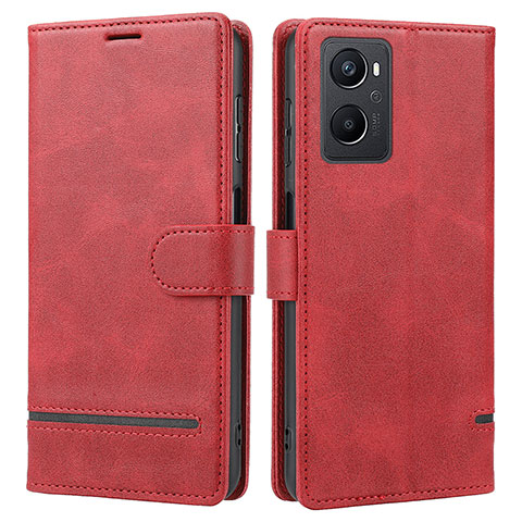 Coque Portefeuille Livre Cuir Etui Clapet SY1 pour Oppo A96 5G Rouge