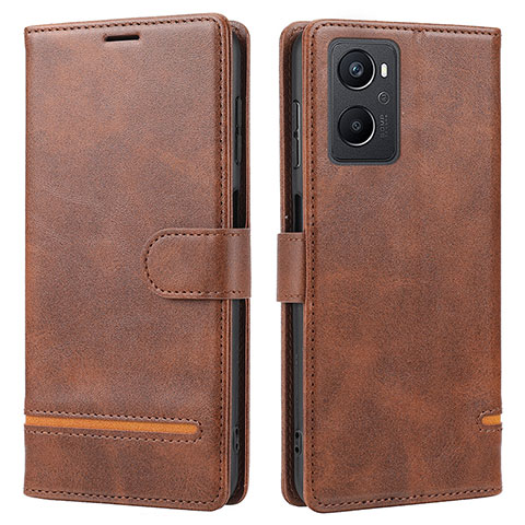 Coque Portefeuille Livre Cuir Etui Clapet SY1 pour Oppo F21 Pro 5G Marron