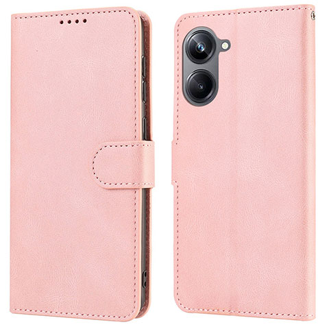 Coque Portefeuille Livre Cuir Etui Clapet SY1 pour Realme 10 Pro 5G Rose