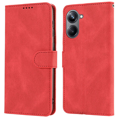 Coque Portefeuille Livre Cuir Etui Clapet SY1 pour Realme 10 Pro 5G Rouge