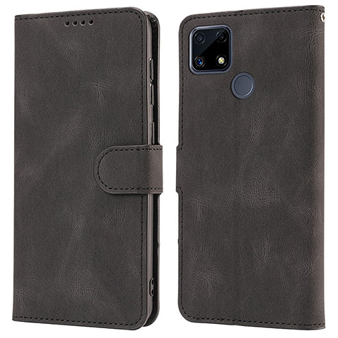 Coque Portefeuille Livre Cuir Etui Clapet SY1 pour Realme C25S Noir