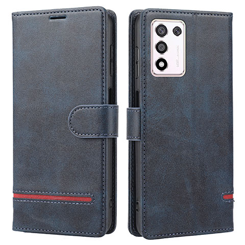 Coque Portefeuille Livre Cuir Etui Clapet SY1 pour Realme Q3t 5G Bleu