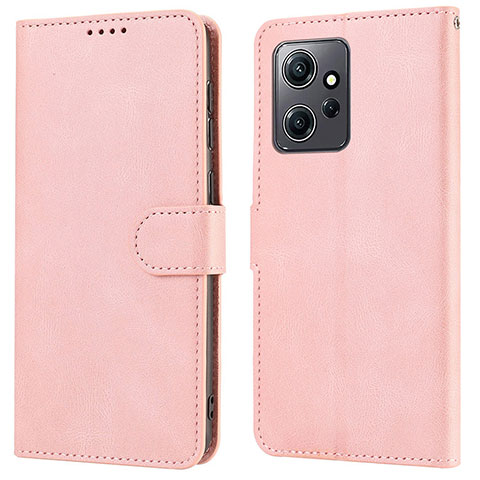 Coque Portefeuille Livre Cuir Etui Clapet SY1 pour Xiaomi Redmi Note 12 4G Rose