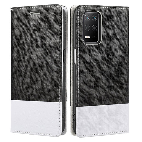 Coque Portefeuille Livre Cuir Etui Clapet SY2 pour Realme 8 5G Noir