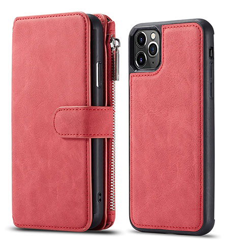 Coque Portefeuille Livre Cuir Etui Clapet T01 pour Apple iPhone 11 Pro Max Rouge