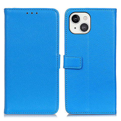 Coque Portefeuille Livre Cuir Etui Clapet T01 pour Apple iPhone 13 Bleu