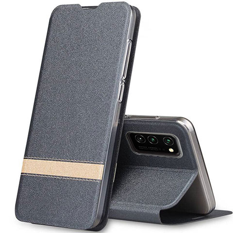 Coque Portefeuille Livre Cuir Etui Clapet T01 pour Huawei Honor View 30 5G Gris