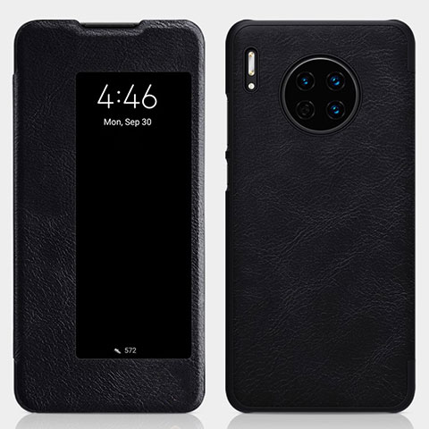 Coque Portefeuille Livre Cuir Etui Clapet T01 pour Huawei Mate 30 5G Noir