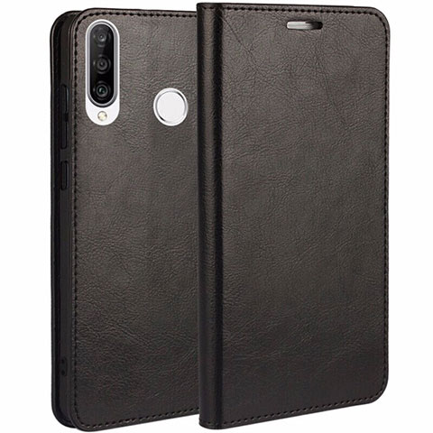 Coque Portefeuille Livre Cuir Etui Clapet T01 pour Huawei Nova 4e Noir