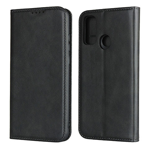 Coque Portefeuille Livre Cuir Etui Clapet T01 pour Huawei P Smart (2020) Noir