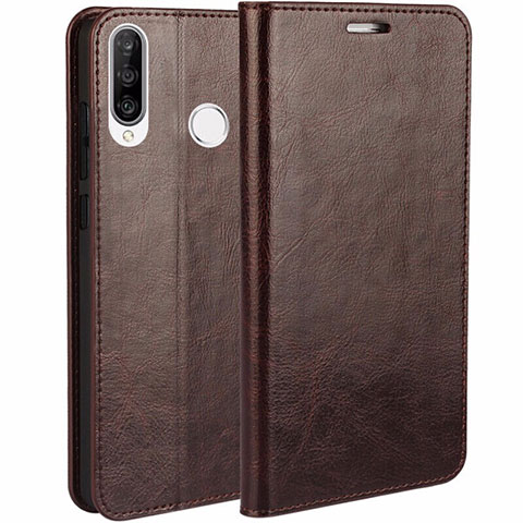 Coque Portefeuille Livre Cuir Etui Clapet T01 pour Huawei P30 Lite New Edition Marron