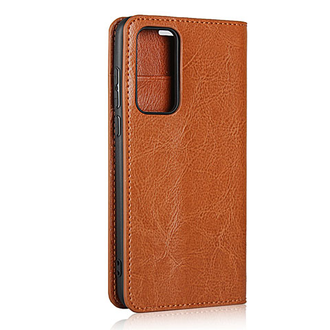 Coque Portefeuille Livre Cuir Etui Clapet T01 pour Huawei P40 Orange