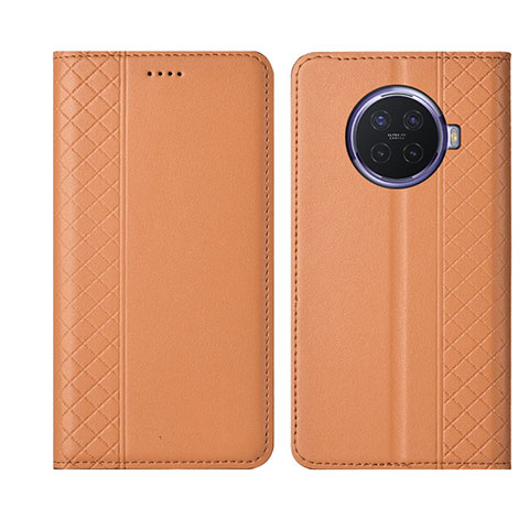 Coque Portefeuille Livre Cuir Etui Clapet T01 pour Oppo Ace2 Orange