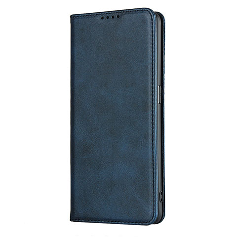 Coque Portefeuille Livre Cuir Etui Clapet T01 pour Oppo Find X2 Pro Bleu