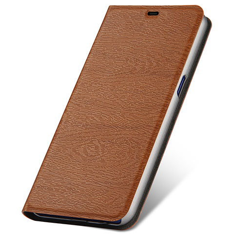 Coque Portefeuille Livre Cuir Etui Clapet T01 pour Oppo R17 Neo Marron