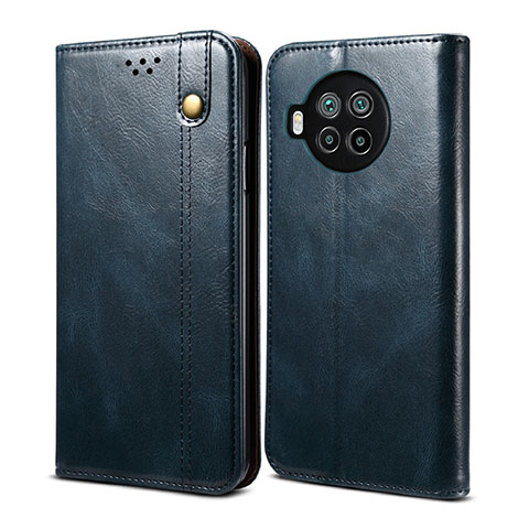 Coque Portefeuille Livre Cuir Etui Clapet T01 pour Xiaomi Mi 10i 5G Bleu