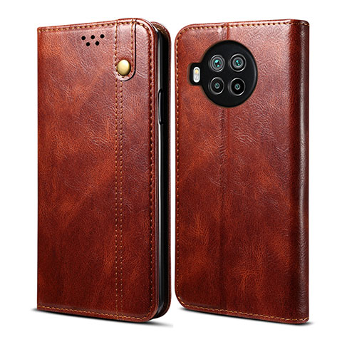 Coque Portefeuille Livre Cuir Etui Clapet T01 pour Xiaomi Mi 10T Lite 5G Marron