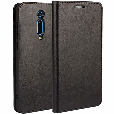 Coque Portefeuille Livre Cuir Etui Clapet T01 pour Xiaomi Mi 9T Noir