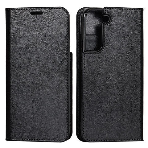 Coque Portefeuille Livre Cuir Etui Clapet T01D pour Samsung Galaxy S22 5G Noir