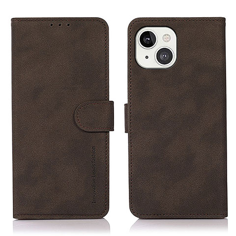 Coque Portefeuille Livre Cuir Etui Clapet T02 pour Apple iPhone 14 Marron