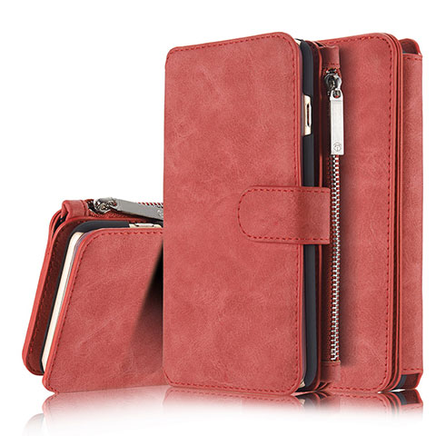 Coque Portefeuille Livre Cuir Etui Clapet T02 pour Apple iPhone 6 Rouge