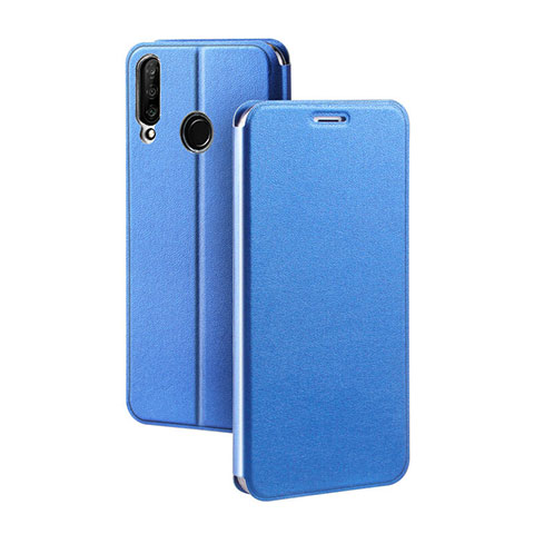 Coque Portefeuille Livre Cuir Etui Clapet T02 pour Huawei Nova 4e Bleu