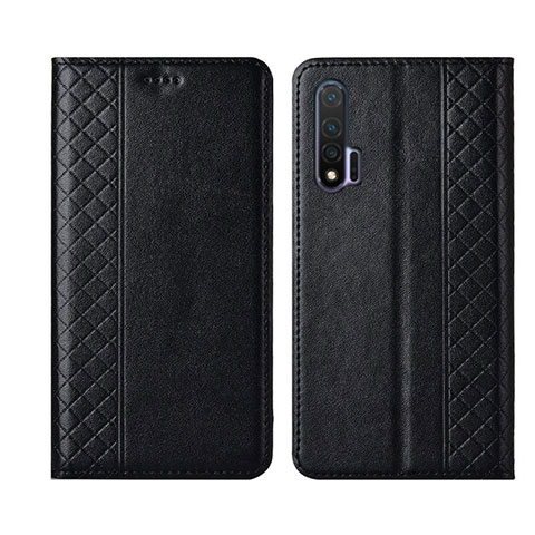 Coque Portefeuille Livre Cuir Etui Clapet T02 pour Huawei Nova 6 5G Noir