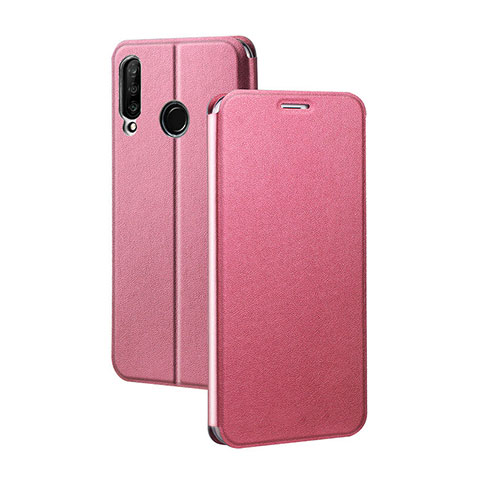 Coque Portefeuille Livre Cuir Etui Clapet T02 pour Huawei P30 Lite Rose