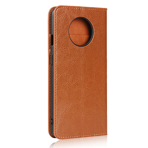 Coque Portefeuille Livre Cuir Etui Clapet T02 pour OnePlus 7T Orange