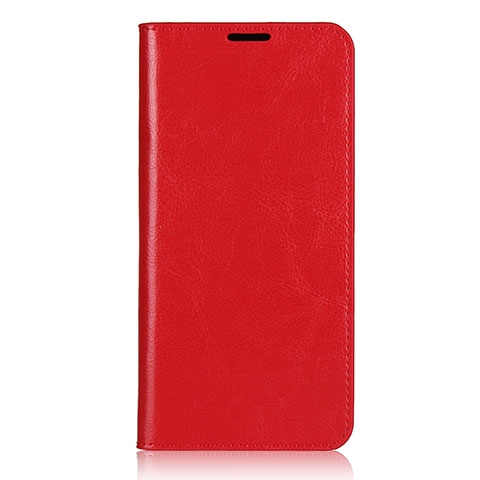 Coque Portefeuille Livre Cuir Etui Clapet T02 pour Oppo A91 Rouge