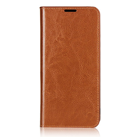 Coque Portefeuille Livre Cuir Etui Clapet T02 pour Oppo F15 Orange