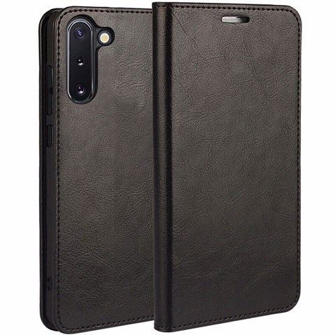 Coque Portefeuille Livre Cuir Etui Clapet T02 pour Samsung Galaxy Note 10 Noir