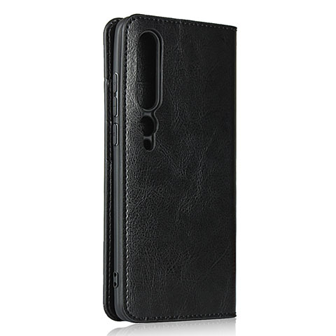 Coque Portefeuille Livre Cuir Etui Clapet T02 pour Xiaomi Mi 10 Noir