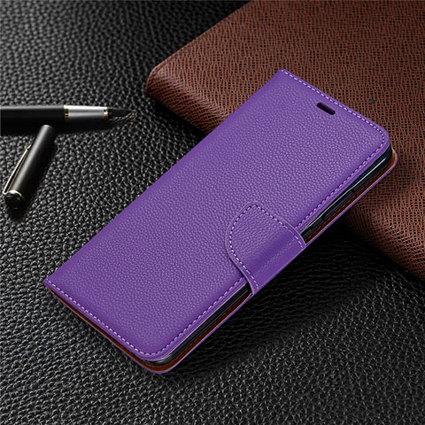 Coque Portefeuille Livre Cuir Etui Clapet T02 pour Xiaomi Redmi Note 9 Violet