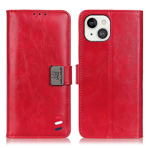 Coque Portefeuille Livre Cuir Etui Clapet T03 pour Apple iPhone 13 Rouge