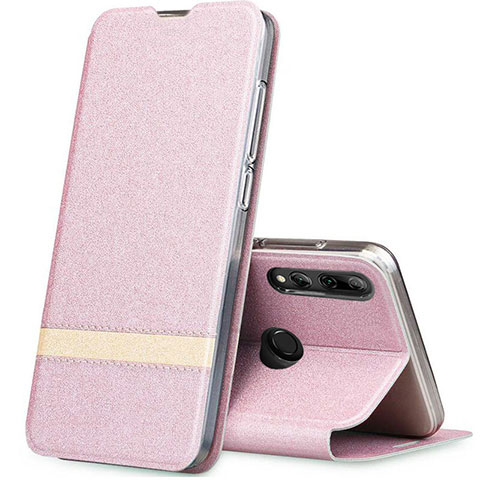 Coque Portefeuille Livre Cuir Etui Clapet T03 pour Huawei Honor 20 Lite Or Rose