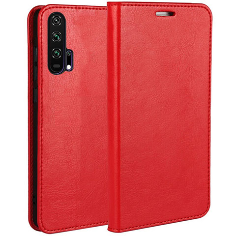 Coque Portefeuille Livre Cuir Etui Clapet T03 pour Huawei Honor 20 Pro Rouge