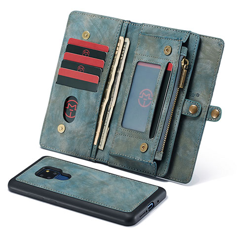 Coque Portefeuille Livre Cuir Etui Clapet T03 pour Huawei Mate 20 Bleu Ciel