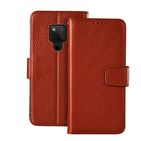 Coque Portefeuille Livre Cuir Etui Clapet T03 pour Huawei Mate 20 X 5G Marron