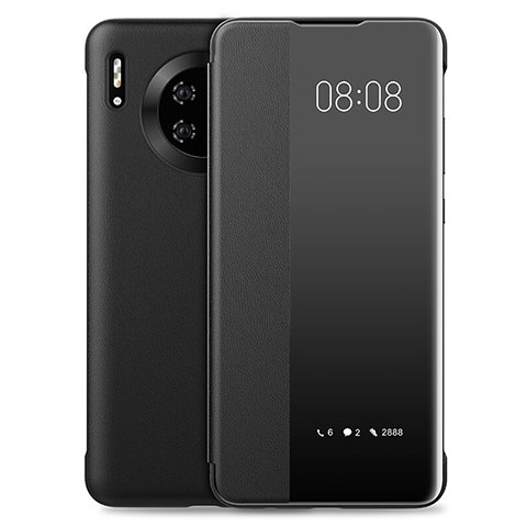 Coque Portefeuille Livre Cuir Etui Clapet T03 pour Huawei Mate 30E Pro 5G Noir