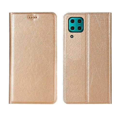 Coque Portefeuille Livre Cuir Etui Clapet T03 pour Huawei Nova 6 SE Or