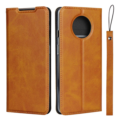 Coque Portefeuille Livre Cuir Etui Clapet T03 pour OnePlus 7T Orange