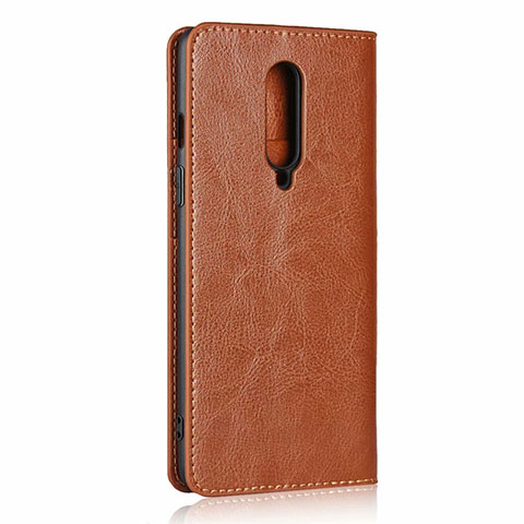 Coque Portefeuille Livre Cuir Etui Clapet T03 pour OnePlus 8 Orange