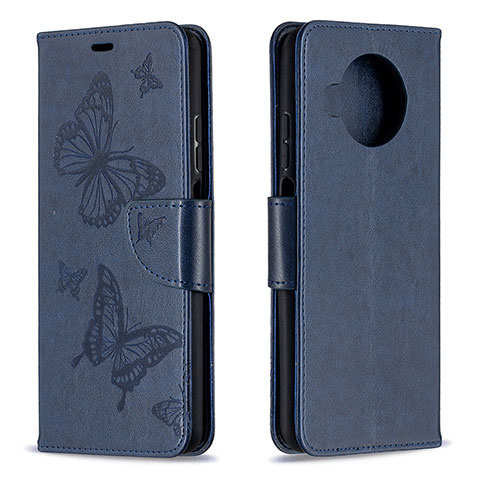 Coque Portefeuille Livre Cuir Etui Clapet T03 pour Xiaomi Mi 10i 5G Bleu