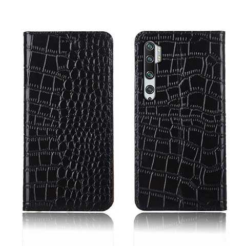 Coque Portefeuille Livre Cuir Etui Clapet T03 pour Xiaomi Mi Note 10 Noir