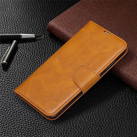 Coque Portefeuille Livre Cuir Etui Clapet T03 pour Xiaomi Redmi 10X 4G Orange