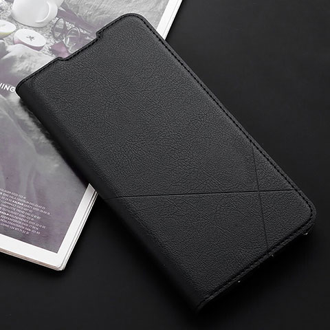 Coque Portefeuille Livre Cuir Etui Clapet T03 pour Xiaomi Redmi Note 8T Noir