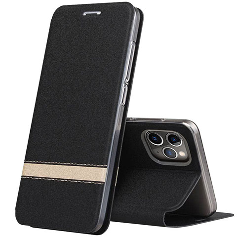 Coque Portefeuille Livre Cuir Etui Clapet T04 pour Apple iPhone 11 Pro Noir