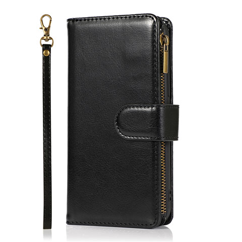 Coque Portefeuille Livre Cuir Etui Clapet T04 pour Apple iPhone 12 Mini Noir